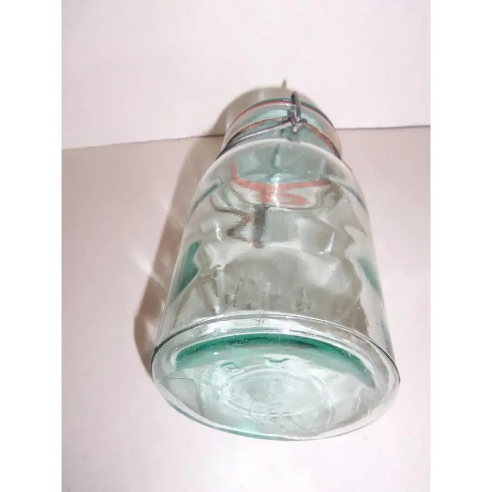 2 Atlas E-Z Seal Canning Mason Jars Blue Quart -061734